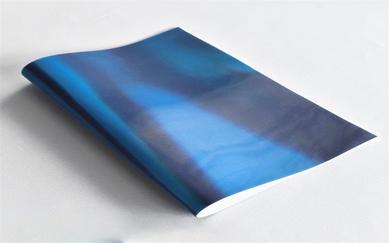 蓝黑色幻彩硅胶刻字膜 3D反光硅胶转印莫 反光炫彩硅胶刻字膜