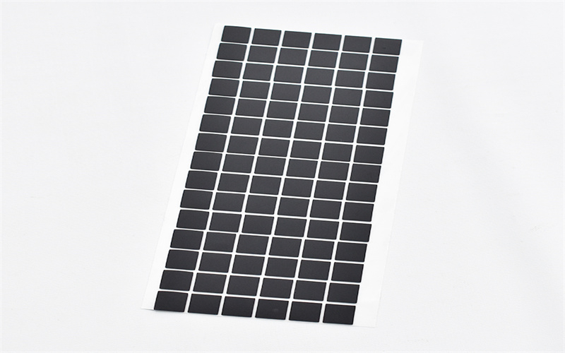 黑色方形硅胶防滑垫片  耐磨硅胶减震垫片 自粘背胶防滑硅胶垫